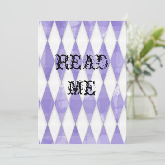 Alice in Wonderland Shower Invite Kaart (Staand voorkant)