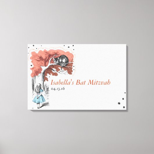 Alice in Wonderland Sign-In Canvas Board Afdruk (Voorkant)