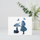 Alice in wonderland Silhouette Briefkaart (Staand voorkant)