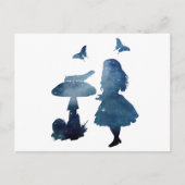 Alice in wonderland Silhouette Briefkaart (Voorkant)