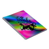 Alice in Wonderland. Silhouette-illustratie Notitieboek (Rechterzijde)