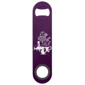 Alice in Wonderland. Silhouette-illustratie Speed Flessenopener (Achterkant)