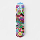 Alice in Wonderland Skateboard Muurkunst (Voorkant)