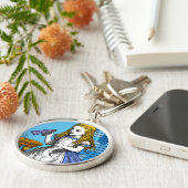 Alice in Wonderland Sleutelhanger (Zijkant)