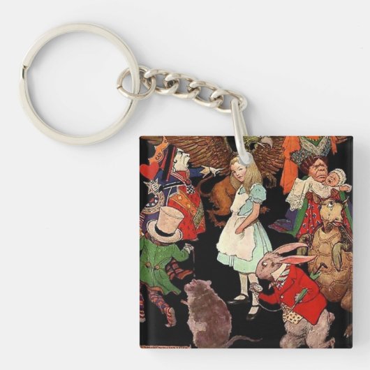 Alice in Wonderland Sleutelhanger (Voorkant)