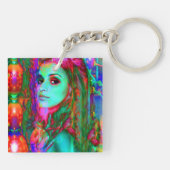 Alice in Wonderland Sleutelhanger (Achterkant)