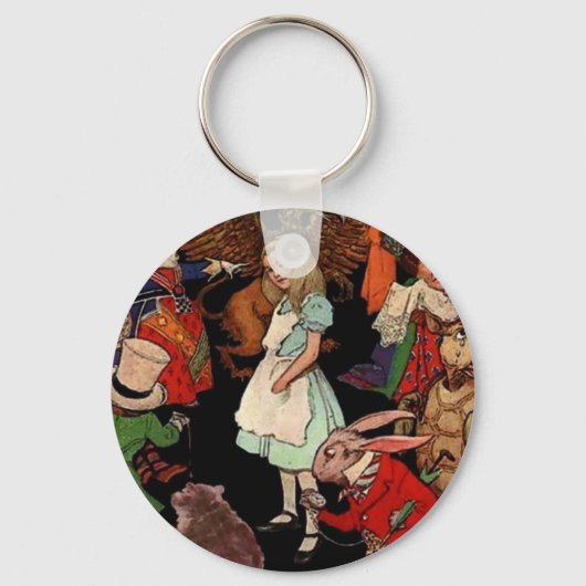 Alice in Wonderland Sleutelhanger (Voorkant)