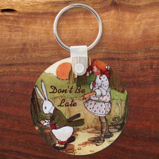 Alice in Wonderland  Sleutelhanger White Rabbit (Voorkant)