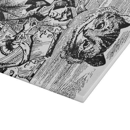 Alice in Wonderland Snijplank (Hoek)