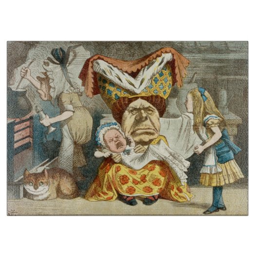 Alice in Wonderland Snijplank (Voorkant)