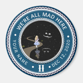  Alice in Wonderland Sobriety Medallion Magneet