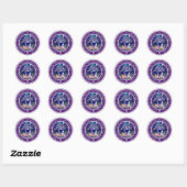  Alice in Wonderland Sobriety Medallion Ronde Sticker (Vel)