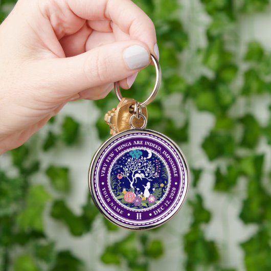 Alice in Wonderland Sobriety Medallion Sleutelhanger (Hand)