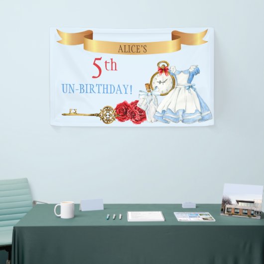 Alice in Wonderland Spandoek (Beurs)