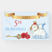 Alice in Wonderland Spandoek (Horizontaal)