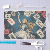Alice in Wonderland speelkaarten  Sleutel Tissuepapier (Craft)