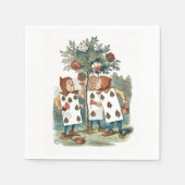 Alice in Wonderland speelt Kaart Gardeners Servet (Voorkant)