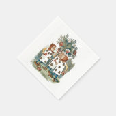 Alice in Wonderland speelt Kaart Gardeners Servet (Hoek)