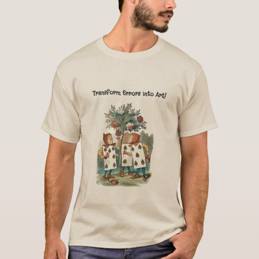 Alice in Wonderland speelt Kaart Gardeners T-shirt (Voorkant)
