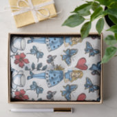  Alice in Wonderland Spelen Kaart Decoupage Tissuepapier (Geschenk)