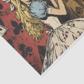  Alice in Wonderland Spelen Kaart Decoupage Tissuepapier (Detail)