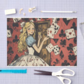  Alice in Wonderland Spelen Kaart Decoupage Tissuepapier (Craft)