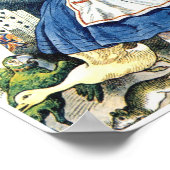 Alice in Wonderland Spelen Kaarten Gans Poster (Hoek)