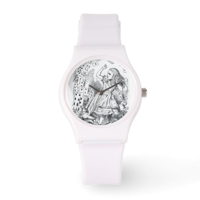 Alice in Wonderland Spelen Kaarten Horloge (Voorkant)