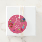 Alice in Wonderland Sprookje Bloemen Bedankt u Bedankjes Labels (In situ)
