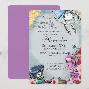 Alice in Wonderland Sprookje Thema Kaart