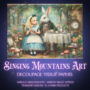 Alice in Wonderland Sprookjesachtige Thee Feest De Tissuepapier