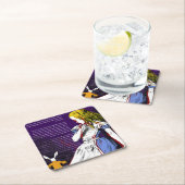 Alice in Wonderland Square Paper Onderzetter (Insitu)