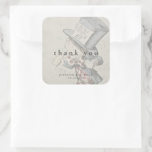  Alice in Wonderland Square Sticker (Tas)