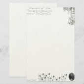 Alice in Wonderland Stationary Lewis Carroll Briefpapier (Voorkant / Achterkant)