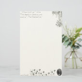 Alice in Wonderland Stationary Lewis Carroll Briefpapier (Staand voorkant)