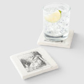 Alice in Wonderland Stenen Onderzetter (Zijkant)