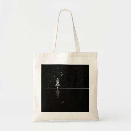 Alice in Wonderland Sterrennacht Tote Bag (Voorkant)