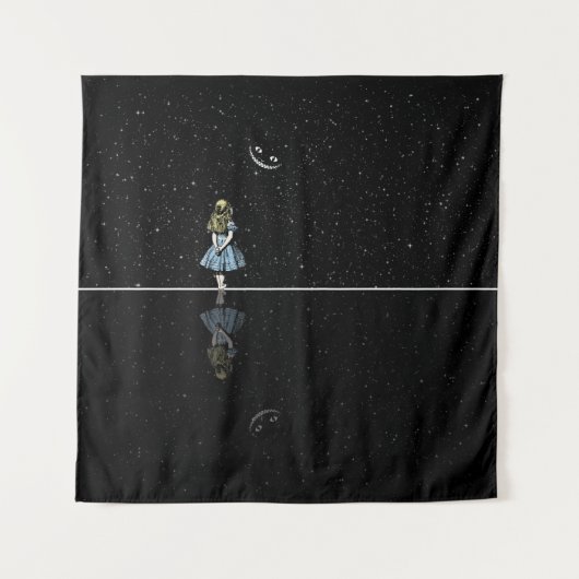 Alice in Wonderland Sterrennacht Wandkleed (Voorkant)