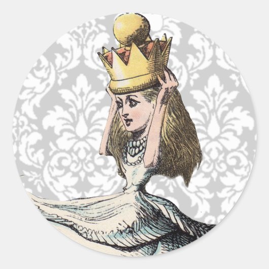 Alice in Wonderland STICKER (Voorkant)