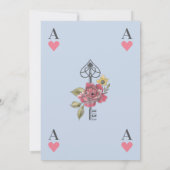 Alice in Wonderland Storybook Baby shower Kaart (Achterkant)