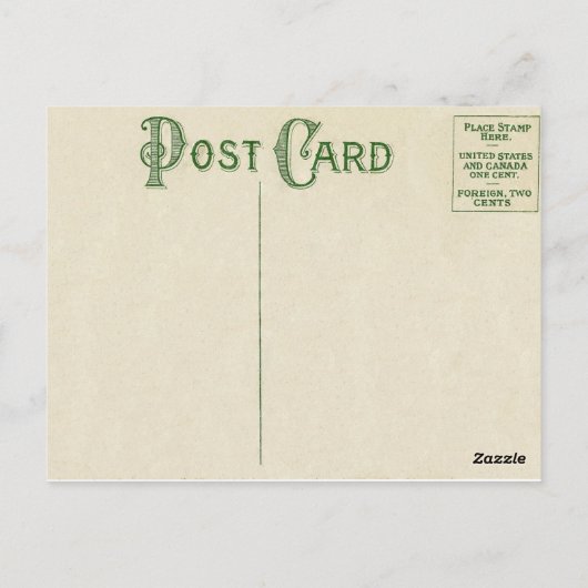 Alice in Wonderland  Style Briefkaart (Achterkant)