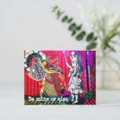 Alice in Wonderland Style Briefkaart (Staand voorkant)