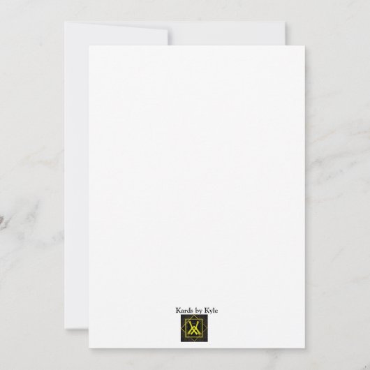 Alice in Wonderland Sweet 16 Uitnodiging (Achterkant)