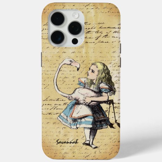 Alice in Wonderland Swirl Casemate iPhone 4 Case-Mate iPhone Case (Achterkant)