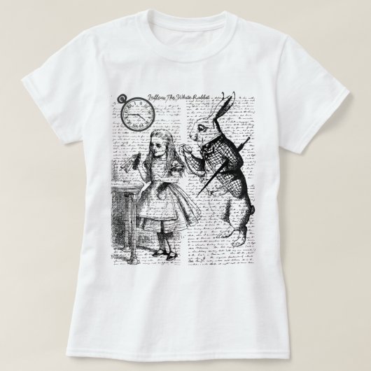 Alice in Wonderland T-shirt (Design voorkant)
