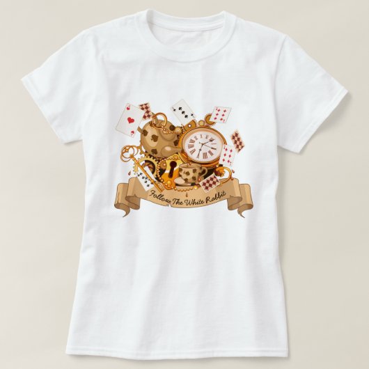 Alice in Wonderland T-Shirt (Design voorkant)