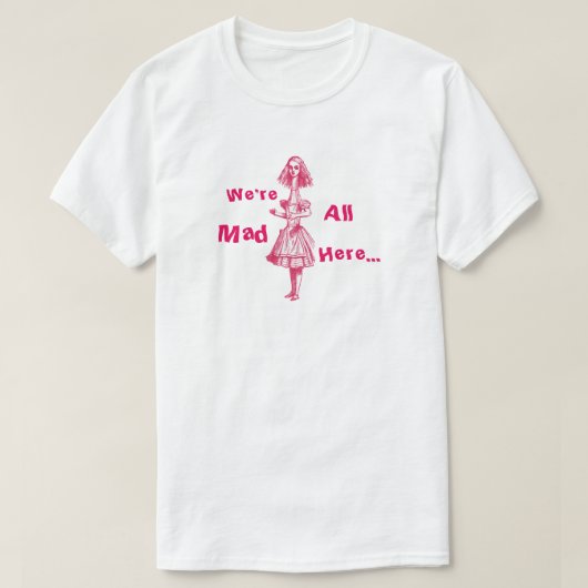 Alice in Wonderland T-shirt (Design voorkant)