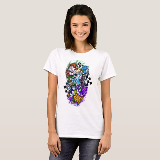 Alice in wonderland t-shirt (Voorkant volledig)