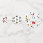 Alice in Wonderland Tafel Confetti (Achterkanten)