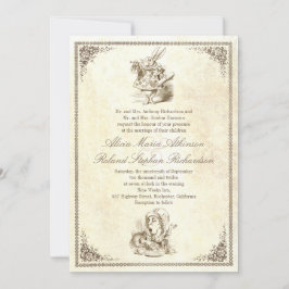 Alice in Wonderland Tale Uitnodigingen